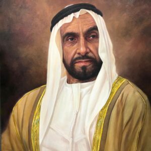 Sheikh Zayed bin Sultan Al Nahyan 90x70 cm