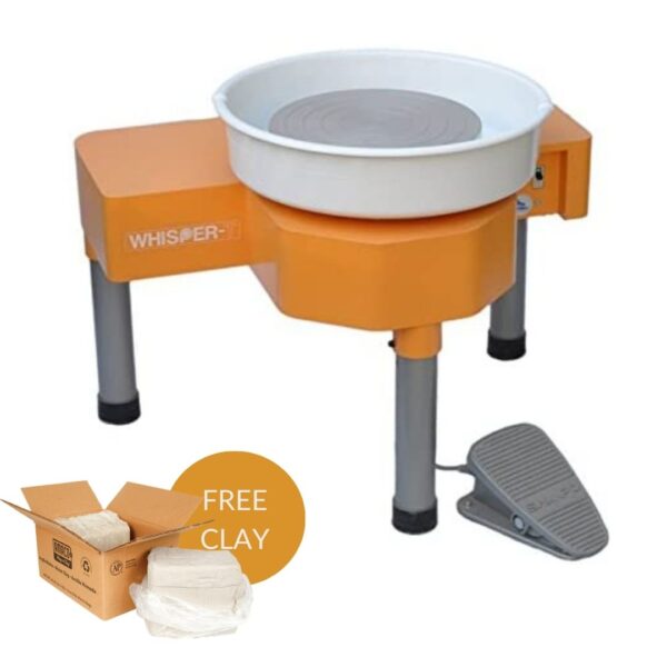 Pottery Wheel Rental with Free 12kg Amaco Low Fire White Clay (Available for Abu Dhabi city only)